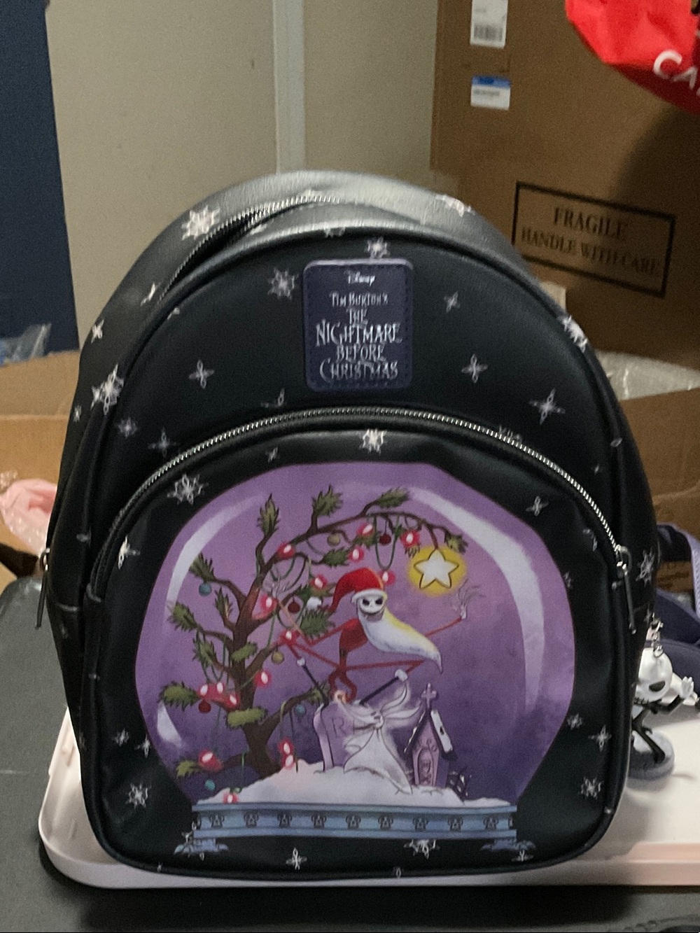 Disney The Nightmare Before Christmas Mini Backpack - Black & Purple
